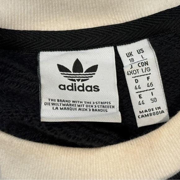 ADIDAS CREW NECK CROPPED SWEATER - Picture 2 of 5